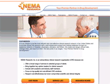 Tablet Screenshot of nemaresearch.com